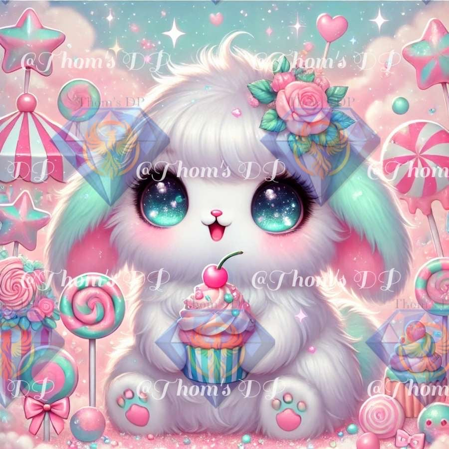 Lapin kawaï (40/50cm)