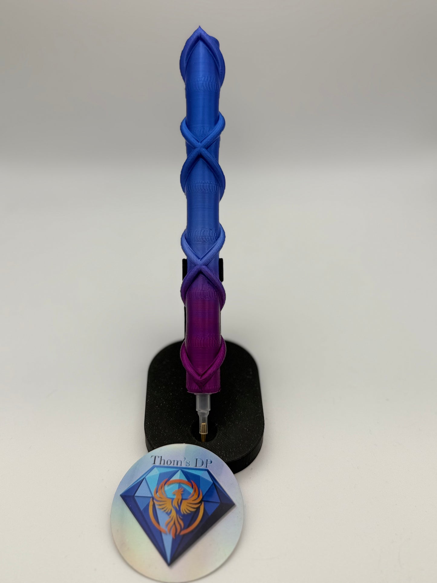 Stylet ADN dégradé violet bleu