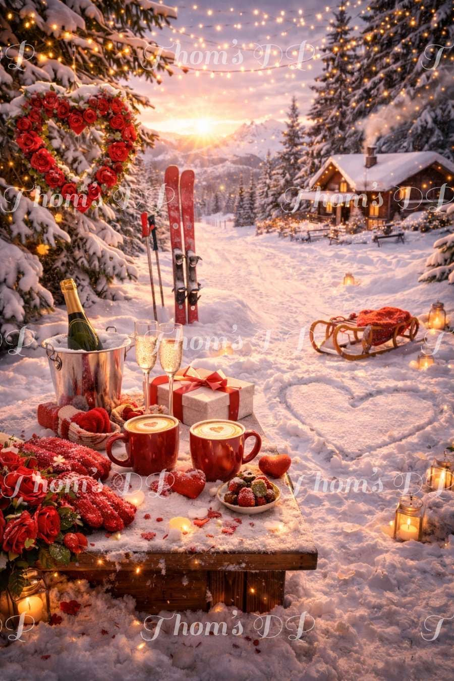 Amour sous la neige (60/90cm) 