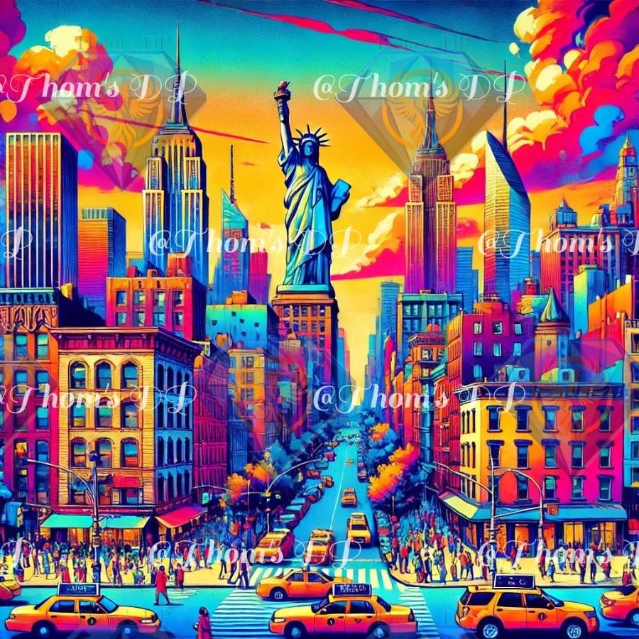 Éveil New-Yorkais (60/60cm)