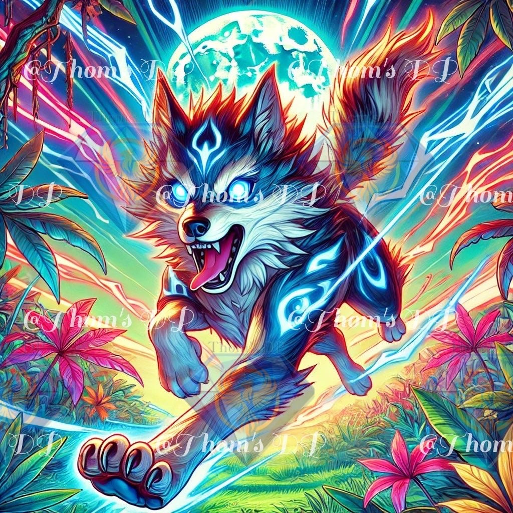 Le Loup Céleste (60/60cm)