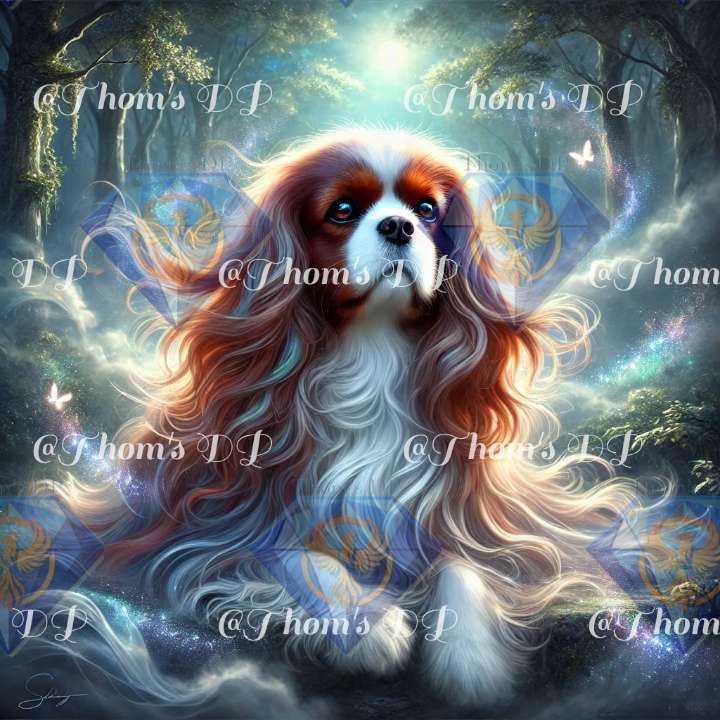 Splendeur Du Cavalier King Charle (60/80cm)