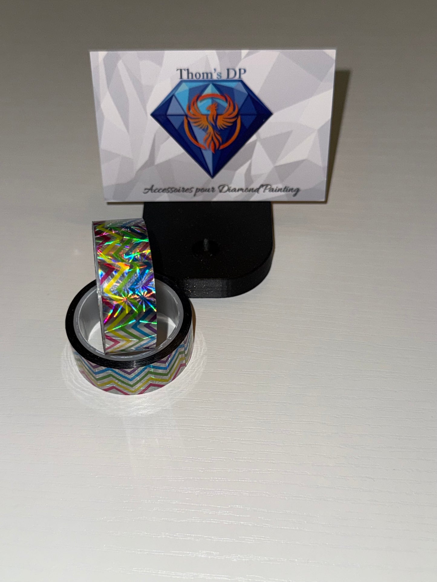 Washi-tape zigzag arc-en-ciel