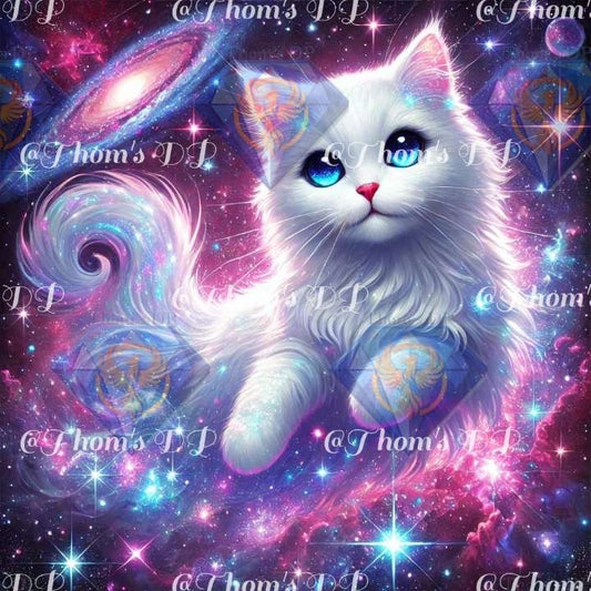 Chat galactique (60/60cm)