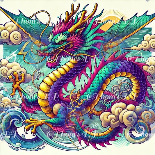 Dragon des nuages (70/70cm)