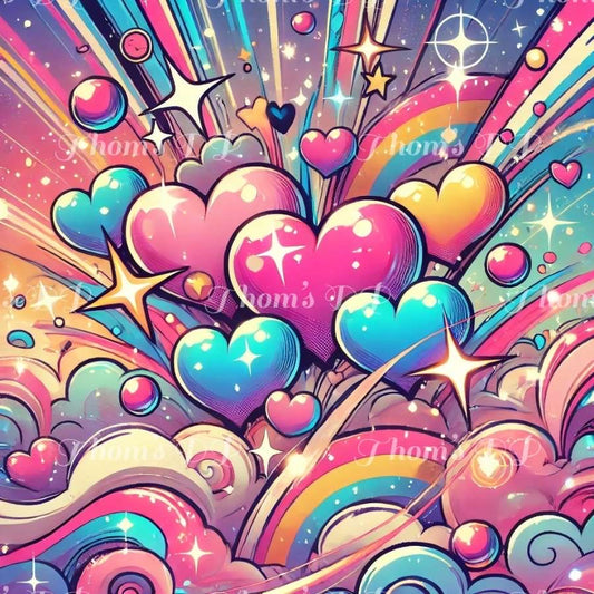 Pluie d’amour (60/60cm)￼