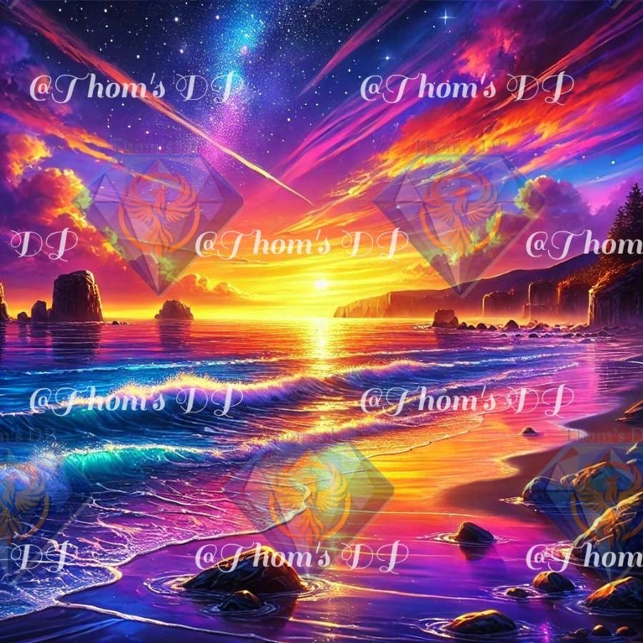 L’océan Du crépuscule (80/60cm)