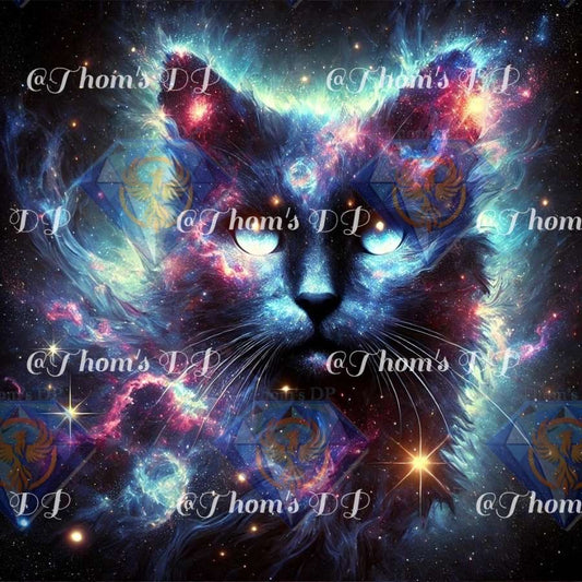 Félin stellaire (60/60cm)