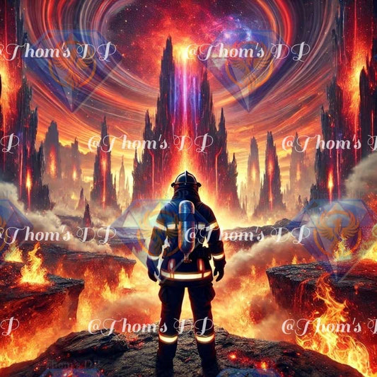 Le gardien du feu (60/60cm)