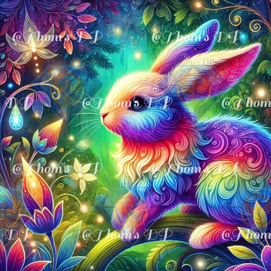 Lapin Arc-en-ciel (60/80cm)