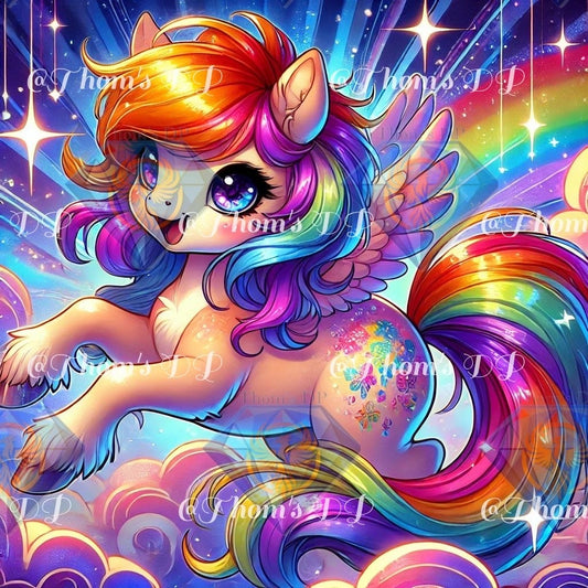 Le galop des rêves (60/60cm)