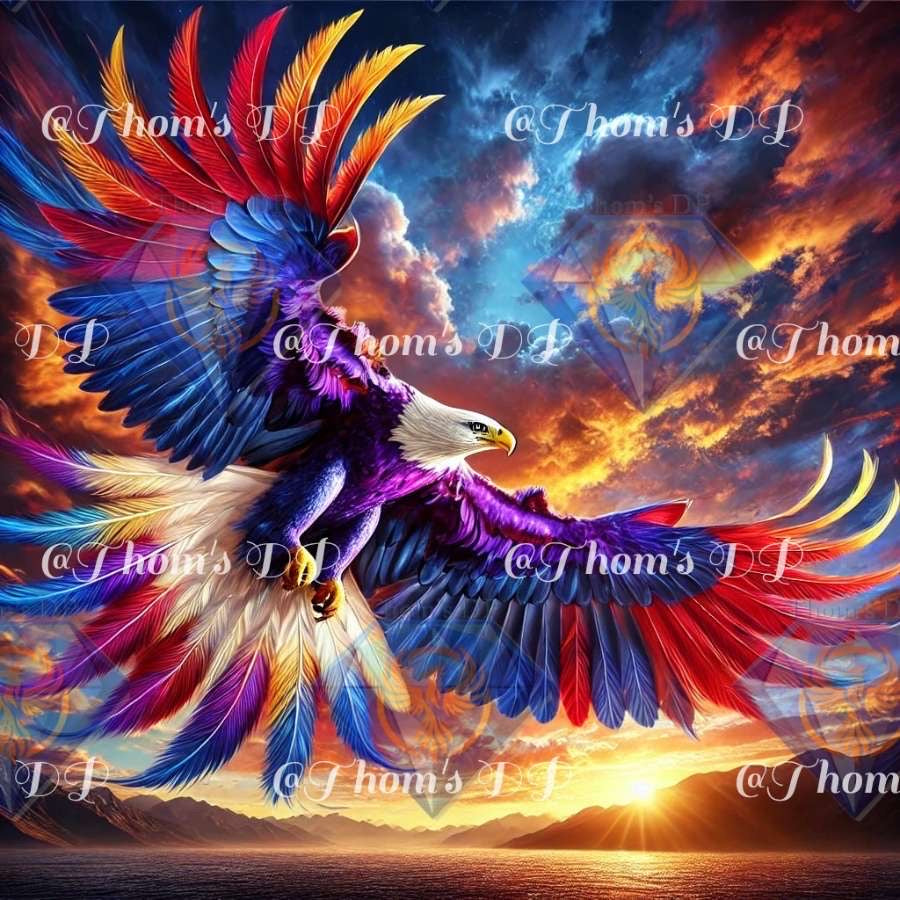 L’envol du crépuscule (80/60cm)