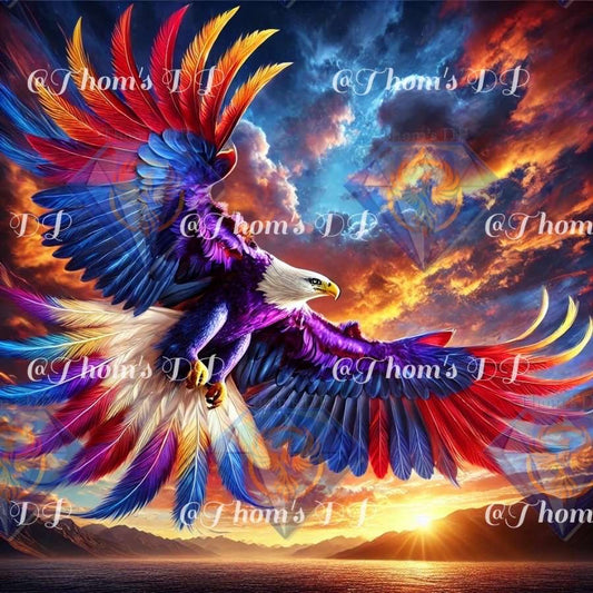 L’envol du crépuscule (80/60cm)