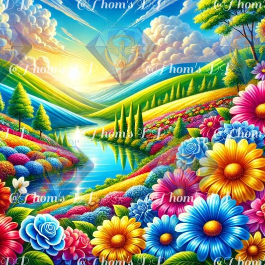 Splendeur printanière  (60/60cm)