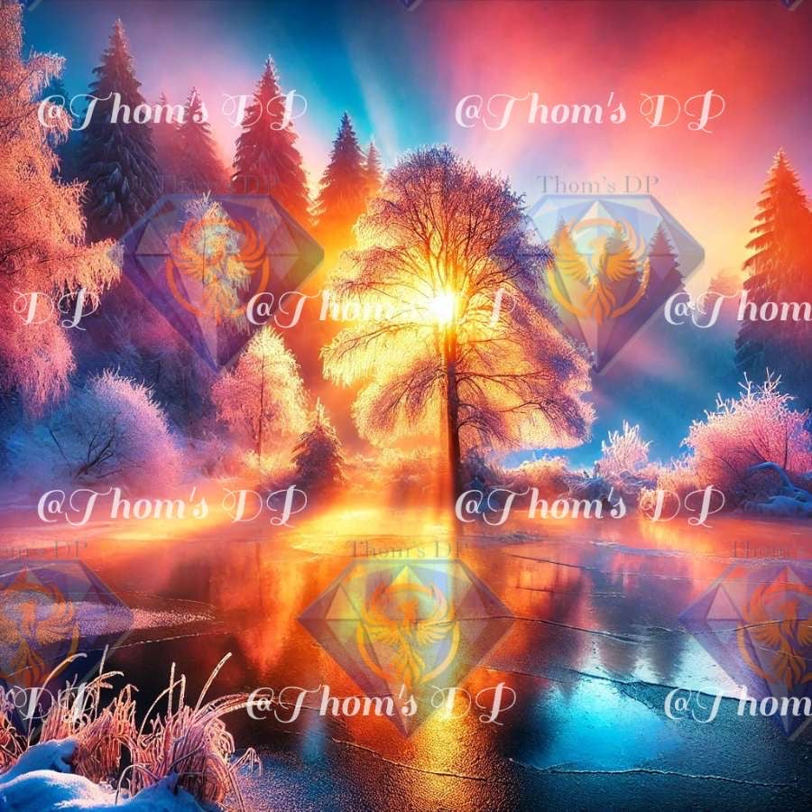 Éveil Glacial (60/60cm)